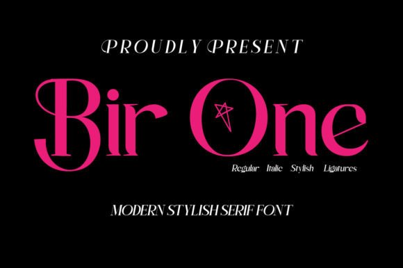 Bir One: A Modern Serif Font
