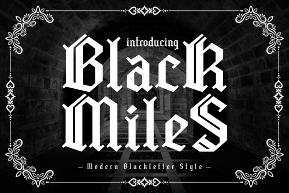 Black Miles: A Bold Typographic Statement