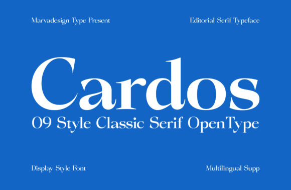 Cardos: A Serif Font for Elegant Web Design