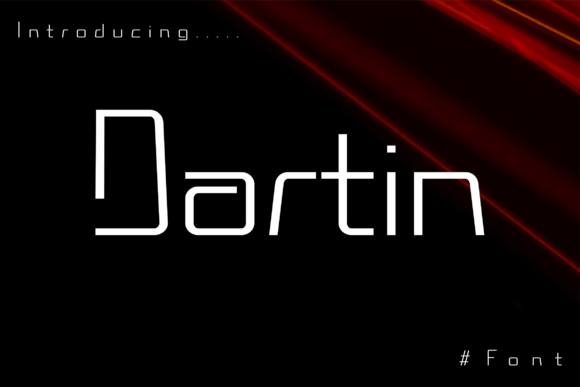 Dartin: A Futuristic Font for Web Design