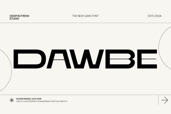 Dawbe: A Modern Font for Professional Branding