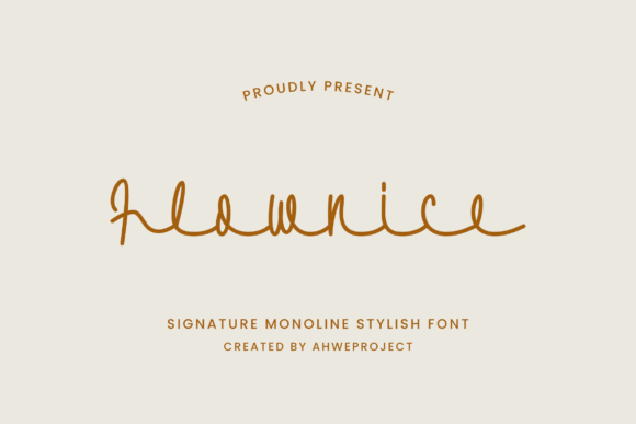 Flownice: A Stylish Script for Branding