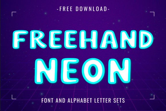 Freehand Neon Font for Bold Design