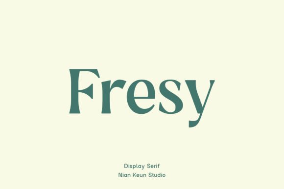 Fresy: A Fresh Serif for Digital Campaigns