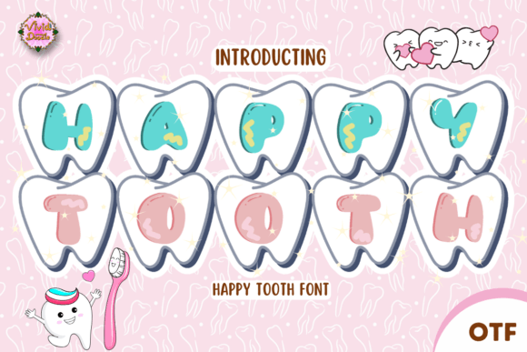 Happy Tooth Font for Creative Projects