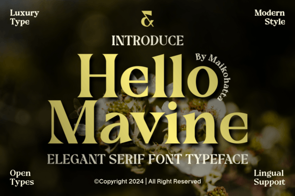 Hello Mavine: A Premium Serif Typeface