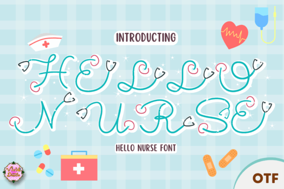 Hello Nurse Font: A Friendly Typeface for Editorial Design