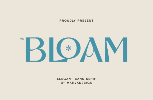 Md Bloam Font for Business Branding