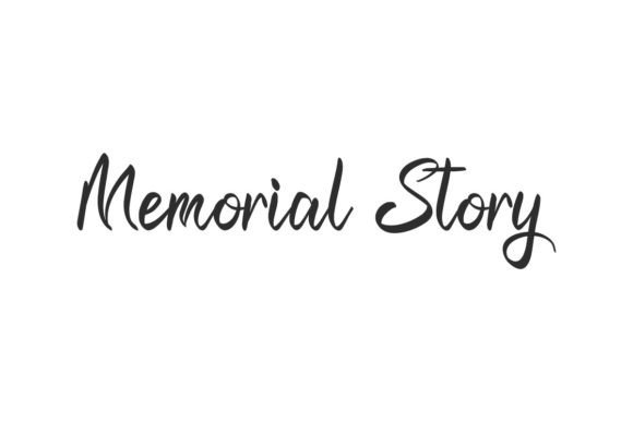 Memorial Story Font for Editorial Design