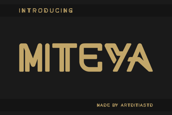 Miteya: A Modern Font for Digital Marketing