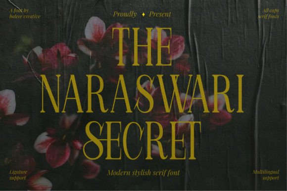 Naraswari: A Serif Font for Creative Web Design