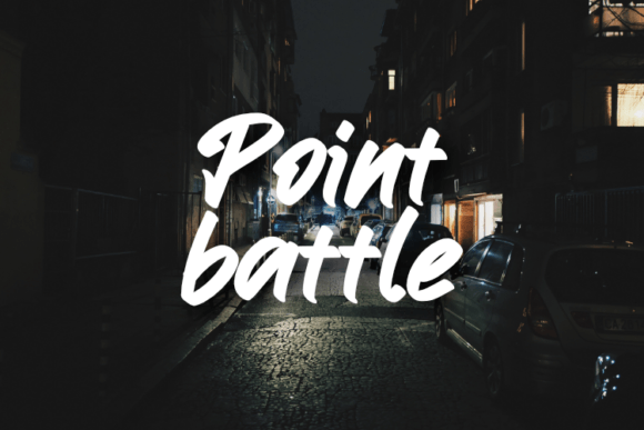 Point Battle: A Font for Professional Branding