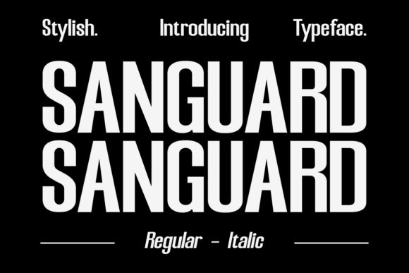 Sanguard: A Modern Font for Editorial Design