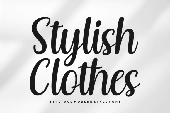 Stylish Clothes Font for Creative Projects