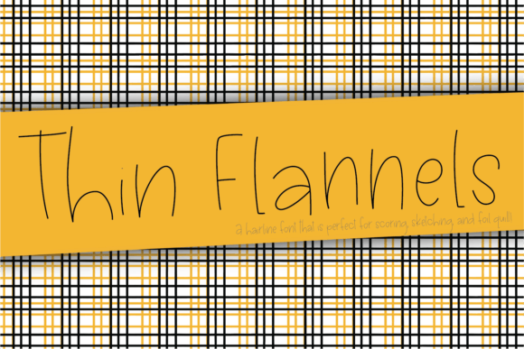 Thin Flannel Font for Elegant Design